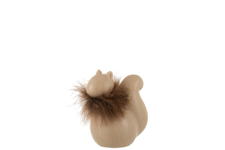 Eekhoorn Keramiek Bruin Small H 14 x B 8 x L 13 cm (16672)