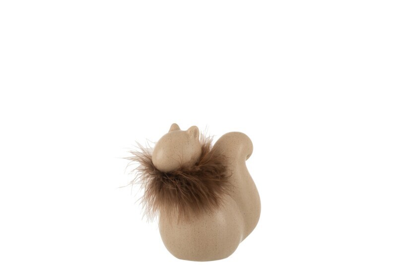 Eekhoorn Keramiek Bruin Small H 14 x B 8 x L 13 cm (16672)