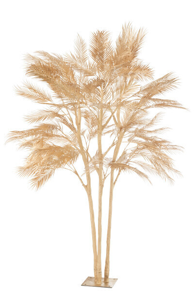 Boom Palm Bladeren 3 Stammen Staal Goud Large H 250 x B 180 x L 180 cm
(36815)