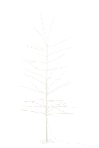 Kerstboom Kaal+ Led Metaal Wit H 200 x B 90 x L 90 cm  (36820)