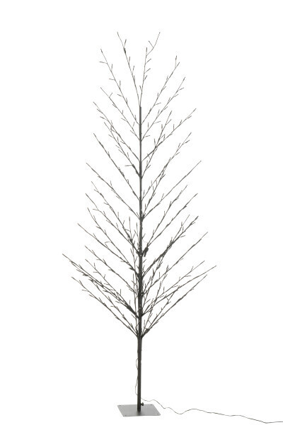 Kerstboom Kaal+ Led Metaal Zwart H 200 x B 90 x L 90 cm (36821)