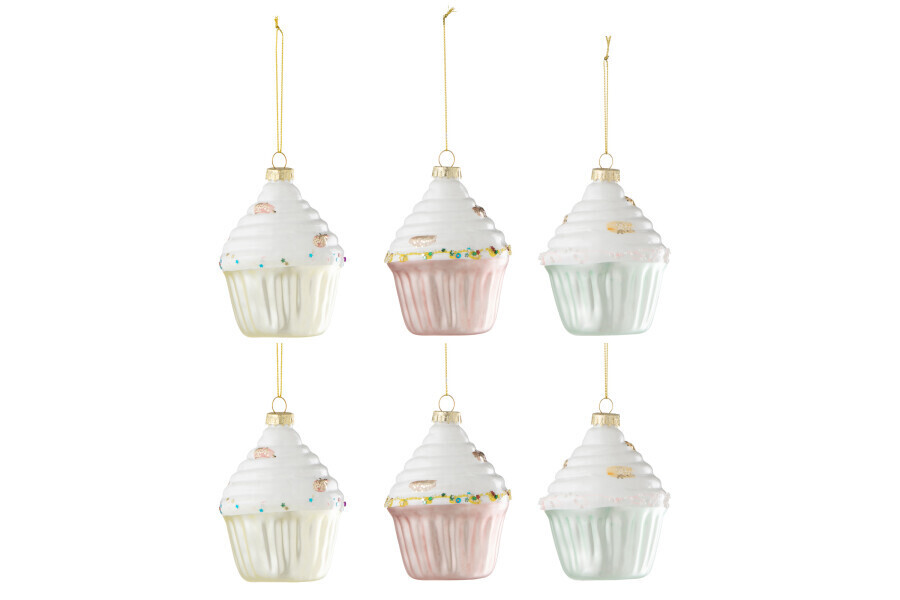 Doos Van 6 Cake Hanger 2+2+2 Glas Mix H 10 x B 7,5 x L 7,5 cm
(37335)