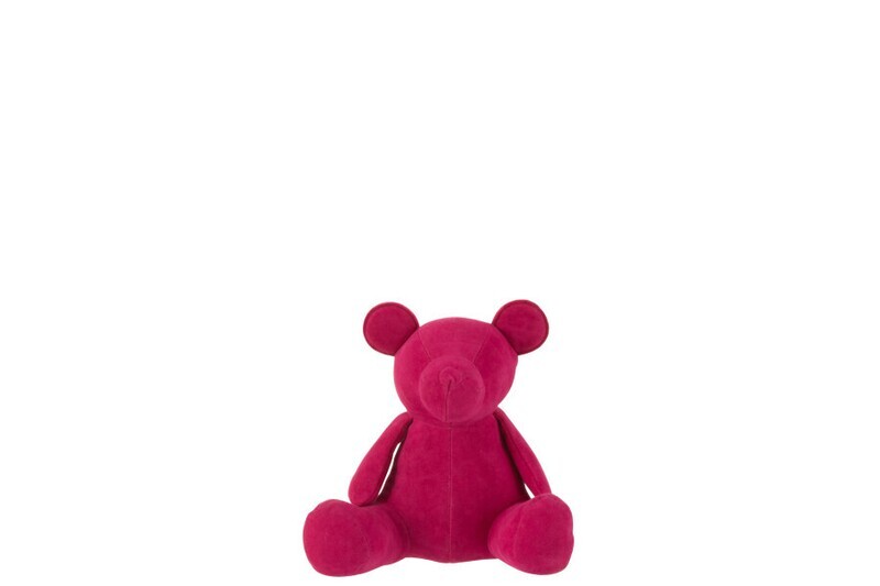 Beer Deco Mat Fluweel Roze Small H 14 x B 12,5 x L 14 cm
 (2714)