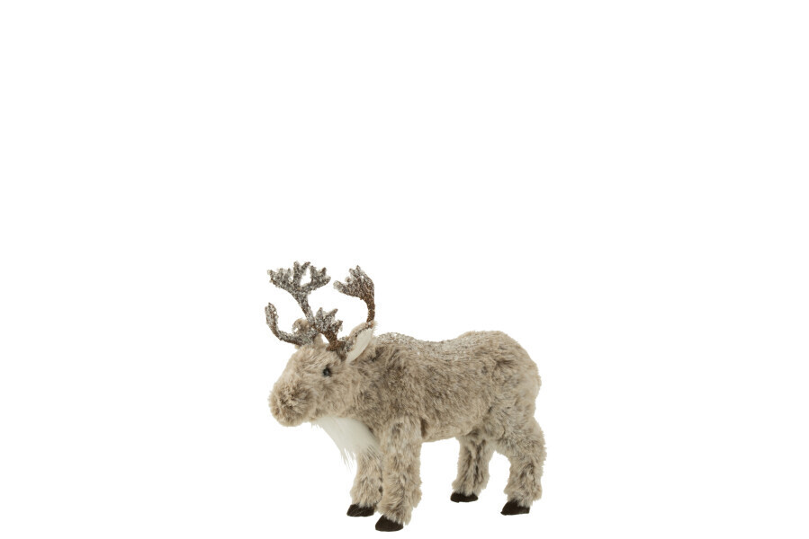 Eland Pluche Bruin/Grijs Small H 12,5 x B 10 x L 25,5 cm (27241)