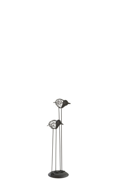 Decoratie Vogels Metaal Zwart Small H 54 x B 13 x L 13 cm  (30558)