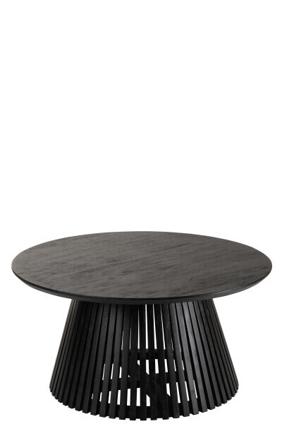 Tafel Vincent Mangohout Zwart Medium H 39,5 x B 80 x L 80 cm (31479)