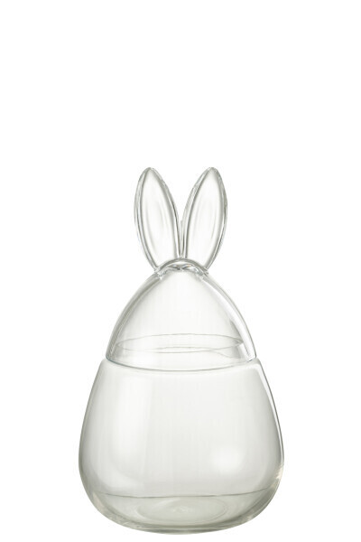 Pot Konijn Glas Transparant Small H 34 x B 20 x L 20 cm
(30664)
