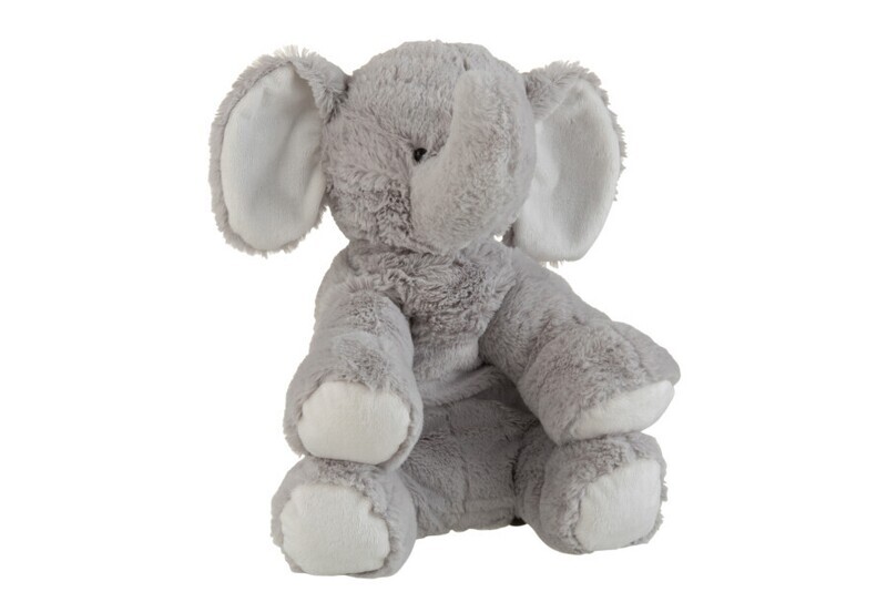 Olifant Pluche Grijs Large H 29 x B 29 x L 27,5 cm  (2765)
