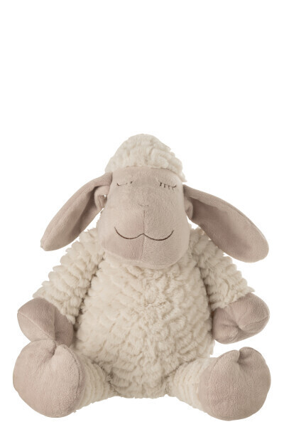 Schaap Pluche Textiel Wit/Beige Large H 40 x B 16 x L 17 cm
 (37023)
