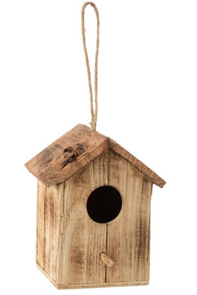 Vogelkast Basis Hout Beige H 51,5 x B 19 x L 23,5 cm (20126)