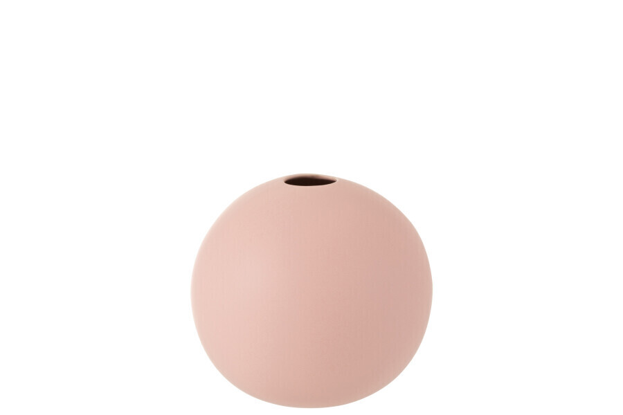 Vaas Bol Keramiek Mat Pastel Roze Medium H 18 x B 18 x L 18 cm  (1113)
