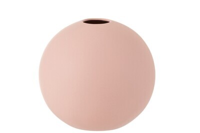 Vaas Bol Keramiek Mat Pastel Roze Large H 23,5 x B 25 x L 25 cm (1114)