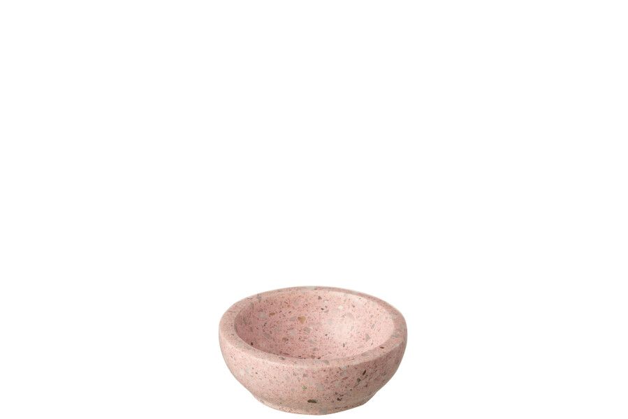 Kom Rond Terrazzo Roze H 4 x B 10 x L 10 cm (12930)