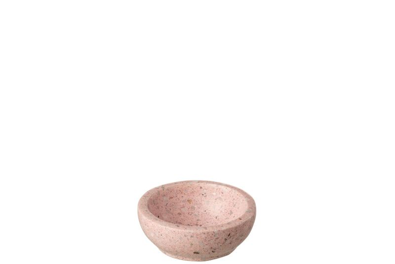 Kom Rond Terrazzo Roze H 4 x B 10 x L 10 cm (12930)