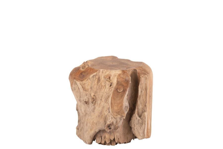Krukje Raoul Teak Hout Naturel H 40 x B 35 x L 39 cm  (20976)