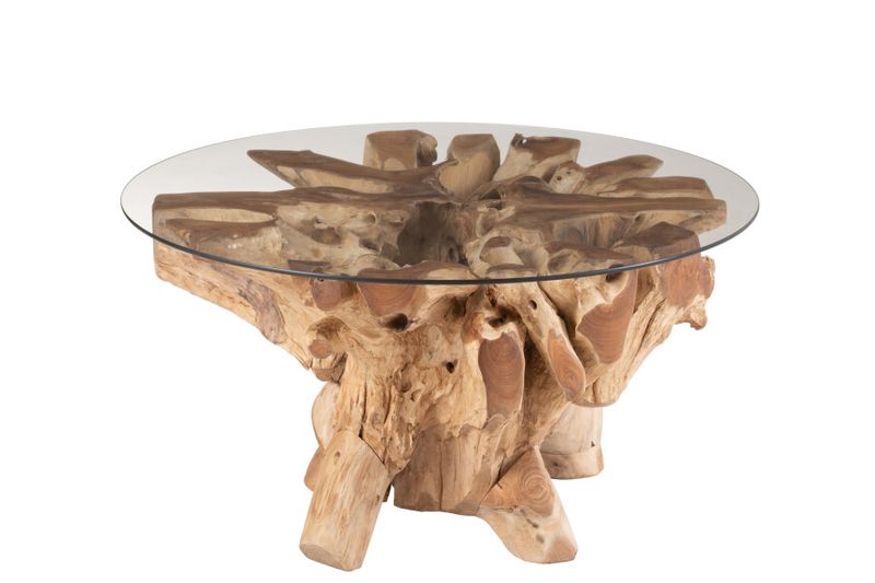 Salon Tafel Raoul Teak Hout Naturel Small H 45 x B 90 x L  83 cm (20977)