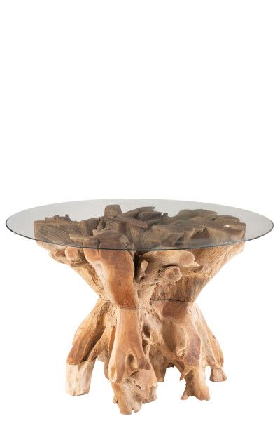 Eettafel Raoul Teak Hout Naturel H 75 x B 1401 x L 140 cm (20981)