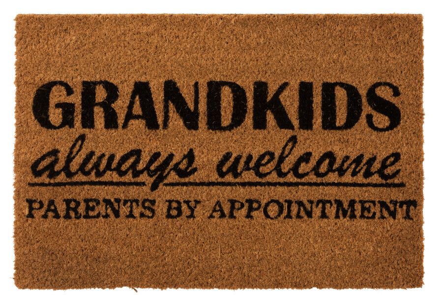 Deurmat Grandkids Kokos Naturel/Zwart H 2 x B 40 x L 60 cm
 (21357)