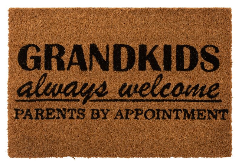 Deurmat Grandkids Kokos Naturel/Zwart H 2 x B 40 x L 60 cm
 (21357)