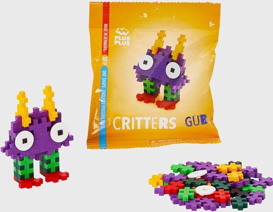 Plus-Plus - Critters GUB - Constructiespeelgoed - Set Met Bouwstenen - 40 Delige Bouwset