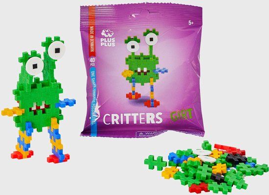 Plus-Plus - Critters GIRT - Constructiespeelgoed - Set Met Bouwstenen - 40 Delige Bouwset
