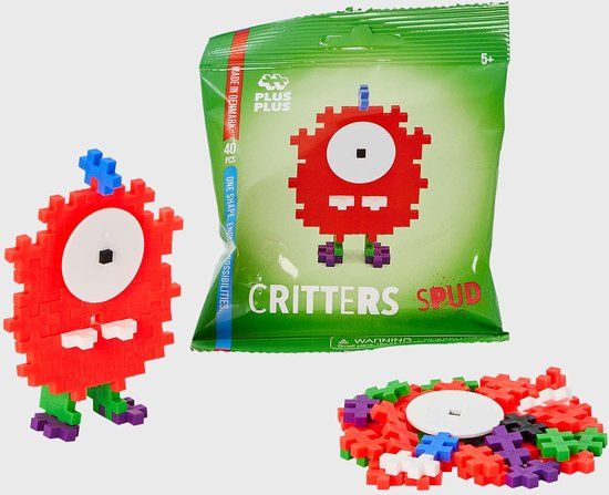 Plus-Plus - Critters SPUD - Constructiespeelgoed - Set Met Bouwstenen - 40 Delige Bouwset