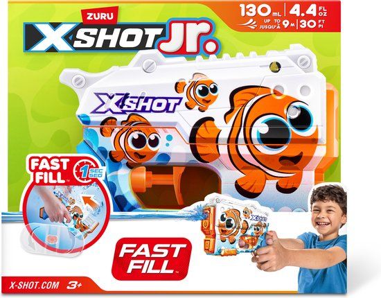 ZURU - XSHOT - Pistolet à eau junior à remplissage rapide - Pistolet à eau - 130 ml