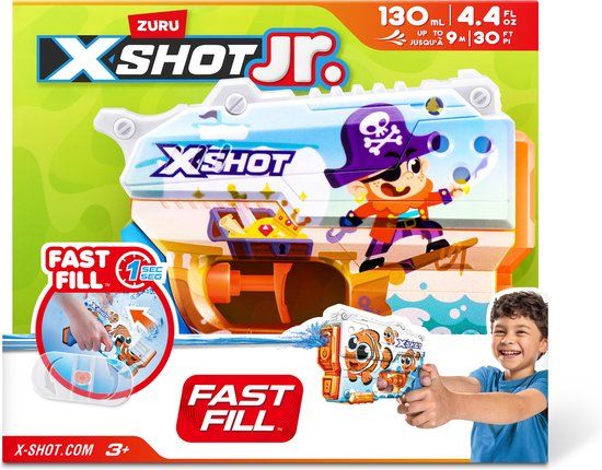 ZURU - XSHOT - Junior Fast-Fill Water Blaster - Waterpistool - 130ml