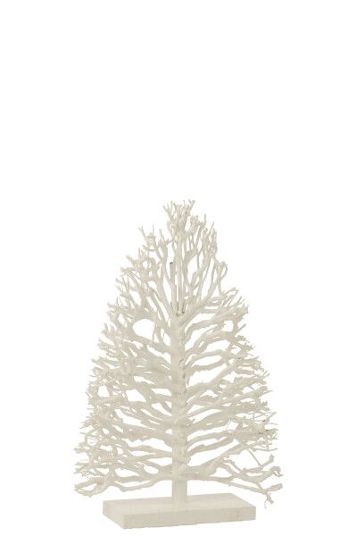 Boom Op Voet Theemboomhout Wit H 70 x B 15 x L 45 cm (45015)