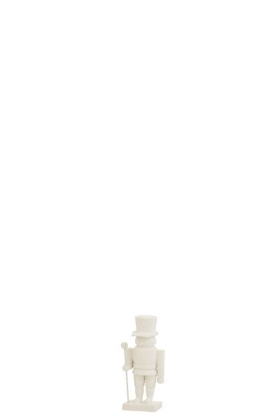 Notenkraker Sneeuw Hout Wit Small H 29 x B 13 x L 13 cm (37876)