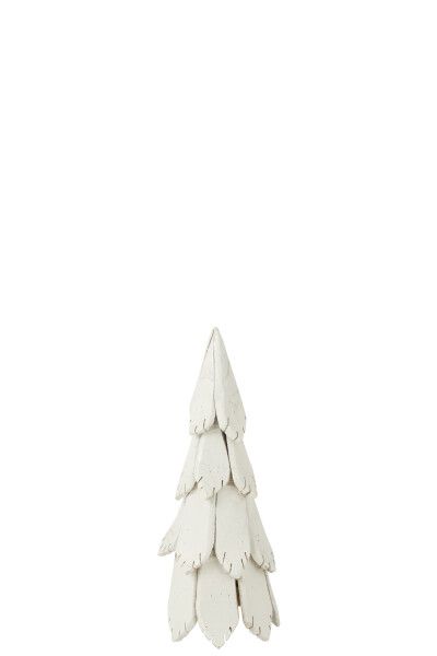 Kerstboom Stukken Hout Wit Small H 60 x B 24 x L 24 cm (45179)