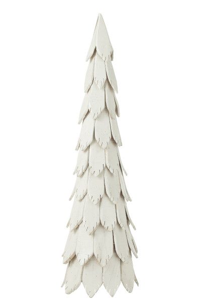 Kerstboom Stukken Hout Wit Large H 120 x B 37 x L 37 cm  (45181)