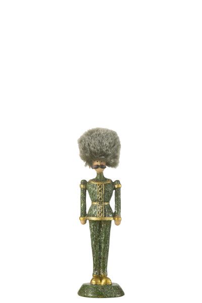 Notenkraker Bont Hoed Glitter Resin Groen Small H 19 x B 6 x L 5 cm  (45591)