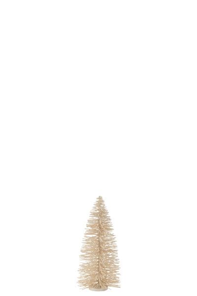 Kerstboom Decoratief Glitter Hout Wit Medium H 48 x B 20 x L 20 cm (47041)