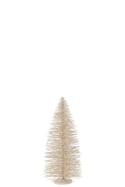 Kerstboom Decoratief Glitter Hout Wit Large H 70 x B 27 x L 27 cm  (47042)