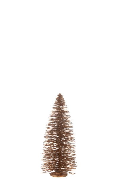 Kerstboom Decoratief Glitter Hout Bruin Large H 70 x B 27 x L 27 cm (47046)
