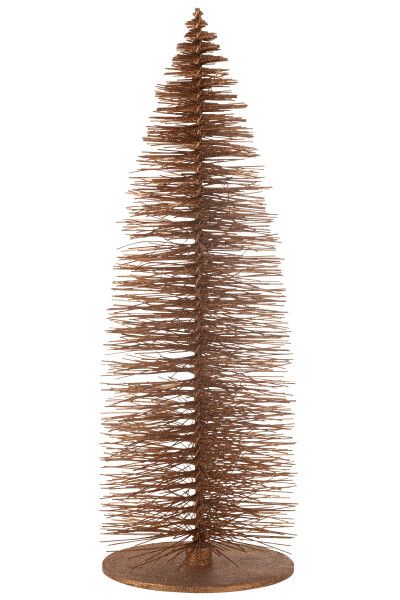 Kerstboom Decoratief Glitter Hout Bruin Extra Large H 140 x B 50 x L 50 cm  (47047)
