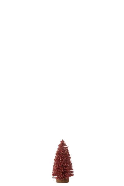 Kerstboom Decoratief Bessen Plastiek Rood Small H 14 x B 7 x L 7 cm  (47054)