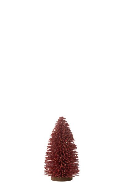 Kerstboom Decoratief Bessen Plastiek Rood Medium H22 x B 12 x L 12 cm (47055)