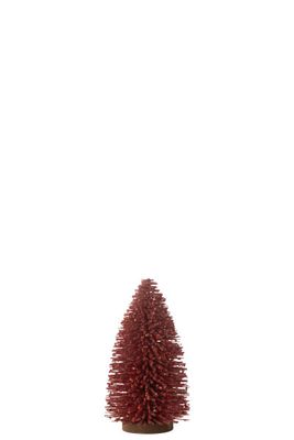 Baies décoratives pour sapin de Noël en plastique rouge moyen H22 x l 12 x L 12 cm (47055)