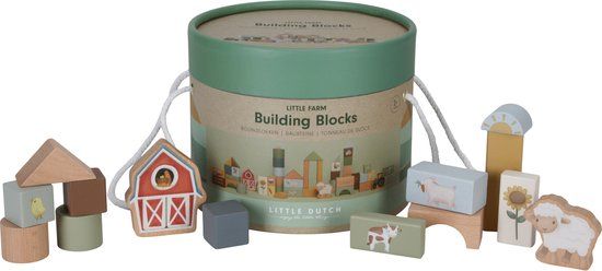Little Dutch - Bouwblokken in ton FSC - Little Farm