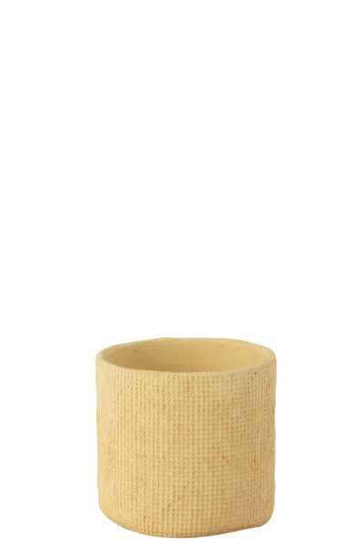 Bloempot Sunny Cement Beige Small H 15,5 x B 16,5 x L 16,5 cm  (20302)
