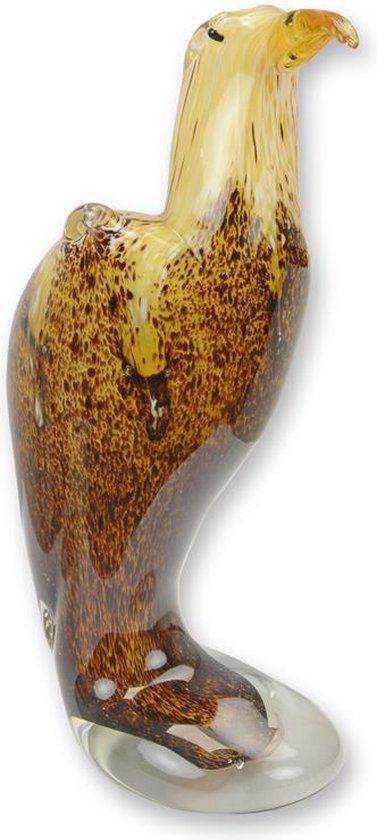 Statue en verre - Aigle - Style Murano - 24,5 cm de hauteur (MN-24)