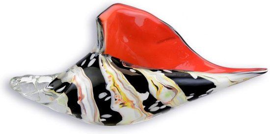 Glazen beeld - Schelp - Murano stijl - 11,1 cm hoog ( MN-69)