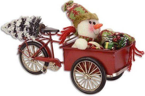 MadDeco - bakfiets - sneeuwpop - kerstboom (DSBL-302)