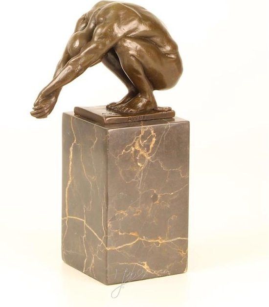 Beeld - brons - De Duik - 23 cm hoog (DSSL-42)