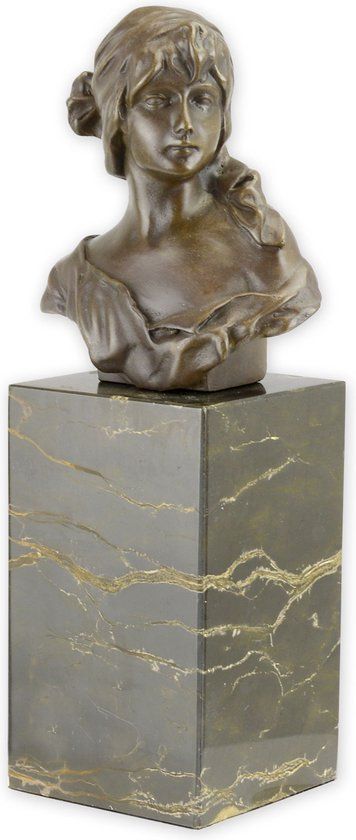 BRONZEN BEELD VAN EEN VROUW BUSTE  (YY-121)