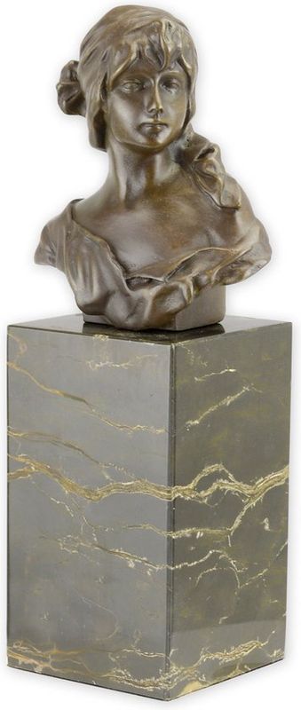 BRONZEN BEELD VAN EEN VROUW BUSTE  (YY-121)