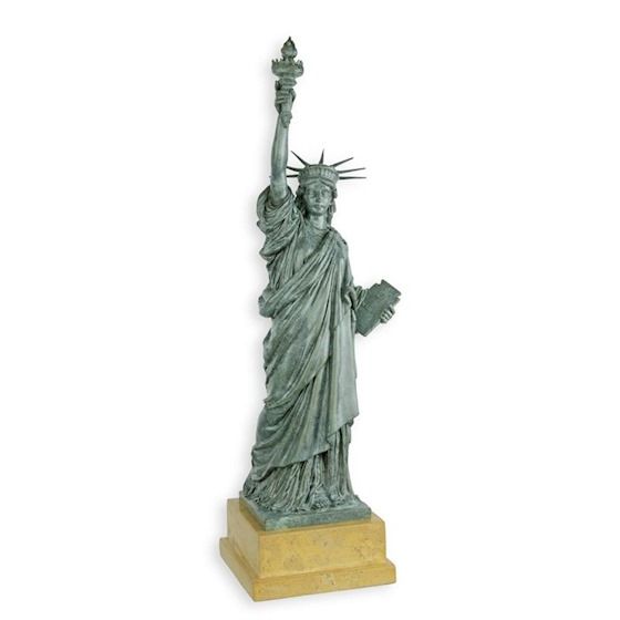 Bronzen beeld - Statue of liberty - vrijheidsbeeld - Verenigde staten - New York - 61,5 cm hoog (be-58)