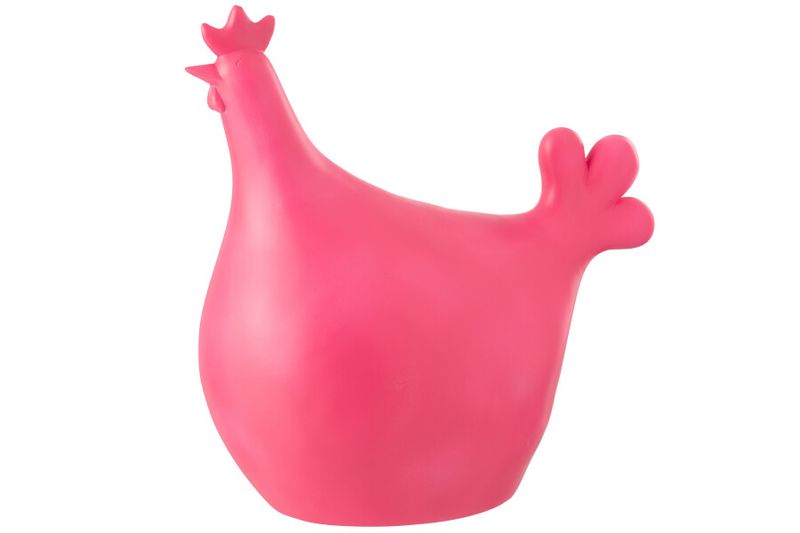 Haan Buiten Polyresin Roze H 35 x B 22 x L 34,5 cm (51451)